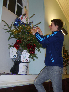 James and tree